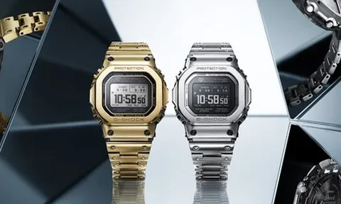 Casio ra mắt dòng G-SHOCK hoàn toàn bằng kim loại với màn hình MIP LCD giúp tăng khả năng hiển thị