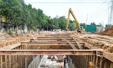 Toàn cảnh đại công trường 920 tỷ giải cứu ngập úng phía Tây Bắc Thủ đô