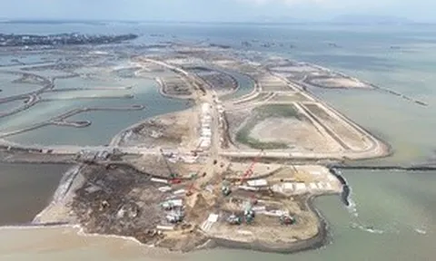 Cận cảnh khu đô thị lấn biển Cần Giờ sau gần một năm thi công