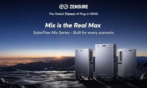 Zendure trình làng dòng SolarFlow Mix Series tại Châu Âu -- Ba hệ thống lưu trữ gia đình, một nền tảng, giảm tới 91% hóa đơn điện