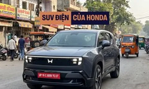 SUV điện Honda 0 Alpha lăn bánh trên đường phố: Kiểu dáng gây tranh cãi, màn hình giải trí to như xe Trung Quốc, dễ ra mắt năm sau