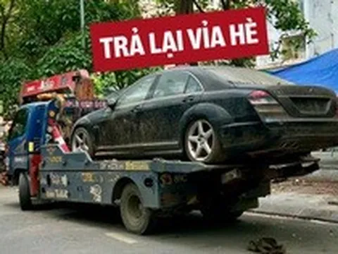 Mercedes-AMG S63 phơi sương vỉa hè gần 10 năm tại Hà Nội đã bị cẩu đi và đây là lý do