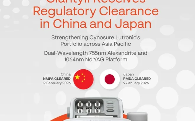 Cynosure Lutronic củng cố vị thế tại khu vực APAC -- khu vực tăng trưởng nhanh nhất thế giới về thiết bị thẩm mỹ y khoa, với việc Clarity II™ được phê duyệt pháp lý tại Trung Quốc và Nhật Bản, tháng 2 năm 2026