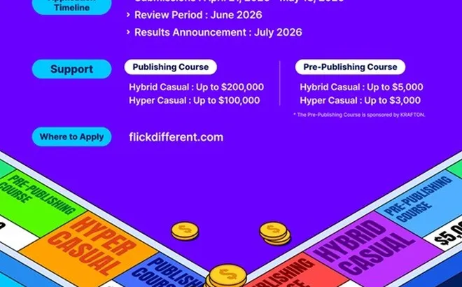 KRAFTON và Neptune ra mắt cuộc thi game toàn cầu trị giá 5 triệu USD dành cho các nhà phát triển indie và di động