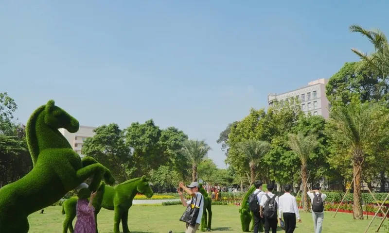 'Đất vàng' bỏ hoang giữa trung tâm TPHCM thành công viên đông vui dịp Tết