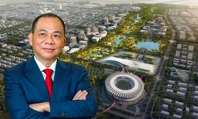 Tỷ phú Phạm Nhật Vượng trực tiếp đi thị sát “siêu đô thị” 59.000 tỷ đồng, là nơi ở tương lai của 200.000 cư dân