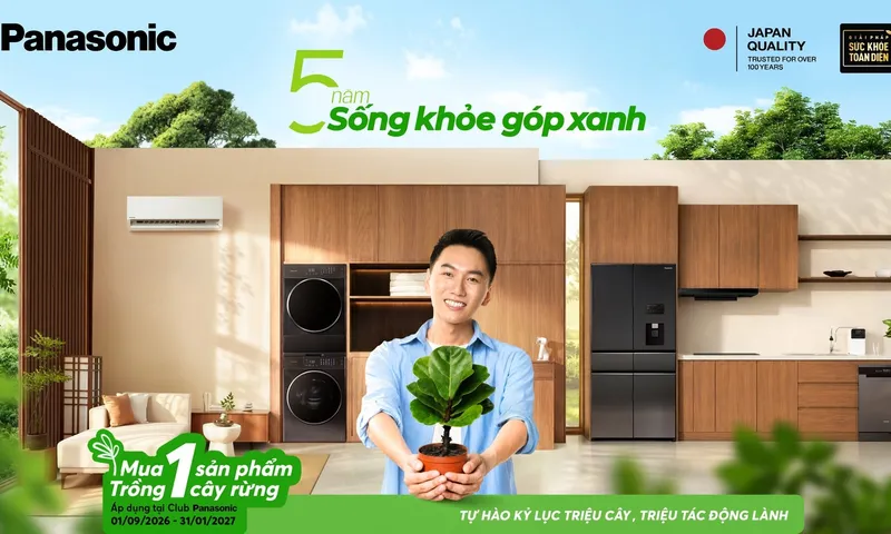 Khi mỗi cây xanh được trồng góp thêm tác động lành: Panasonic khởi động Sống Khỏe Góp Xanh năm thứ 5